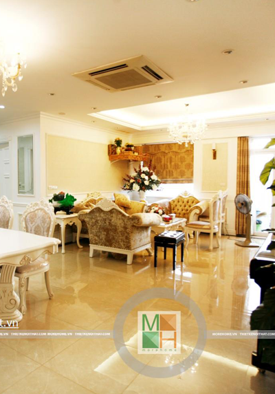  Thi công nhà chị Dương chung cư Sông Hồng Park, 165 Thái Hà
