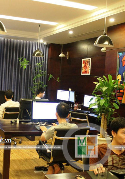  Thi công nội thất đồ gỗ văn phòng tại Royal City - Mr Tuấn