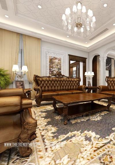 Thiết kế nội thất biệt thự tân cổ điển Xuân Phương