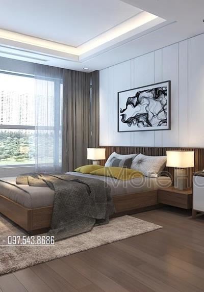 Thiết kế nội thất phong ngủ chung cư hiện đại N05