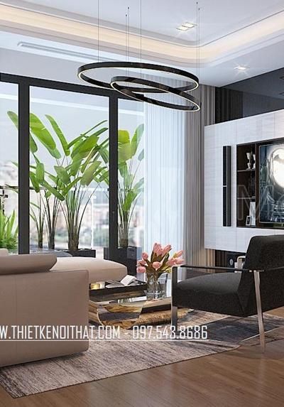 Thiết kế nội thất chung cư hiện đại sang trọng Imperia Garden - nhà chị Ngọc