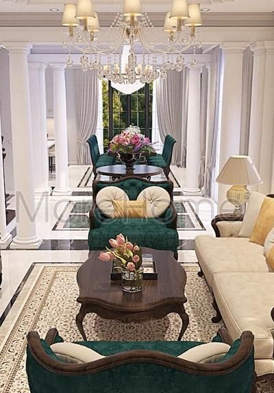 Thiết kế biệt thự VinHome RiverSide tân cổ điển- Chị Phương