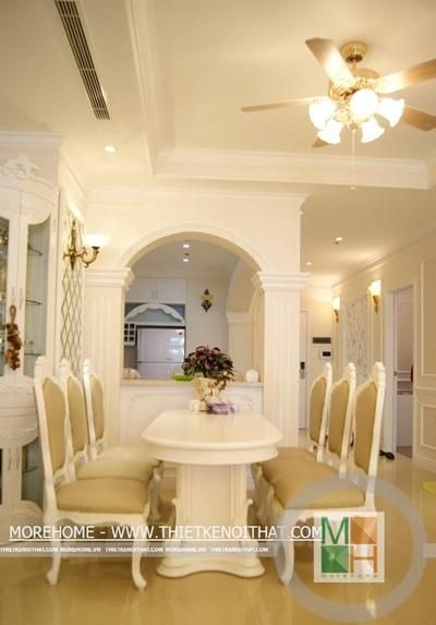 Thi công nội thất chung cư tân cổ điển R1 Royal City - Mr Phú