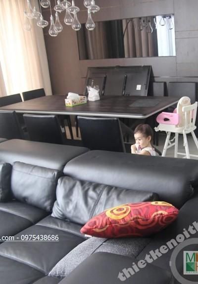 Thi công nội thất Duplex chung cư Mandarin Garden - Chị Phương